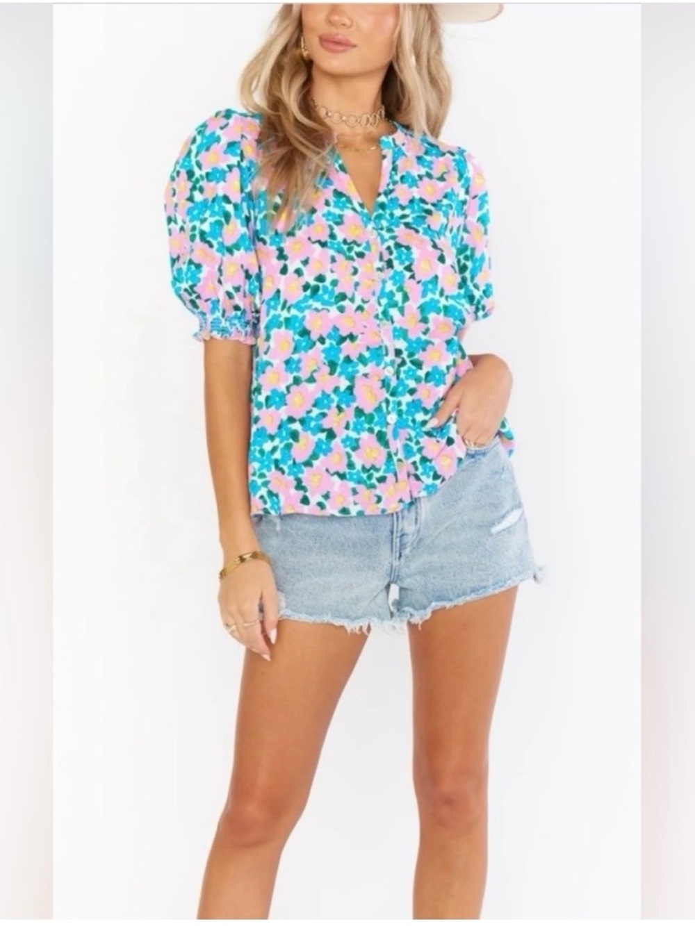 Show Me Your Mumu Leslie Top in Violet’s Garden